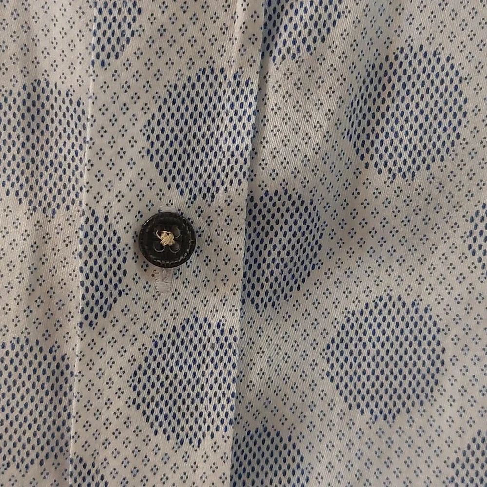 Visconti Black Luchiano Visconti Blue dot long-sleeved shirt Size XL - Picture 5 of 9